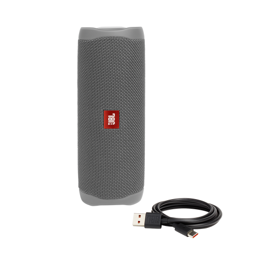 JBL Flip 5 - Grey - Portable Waterproof Speaker - Detailshot 1